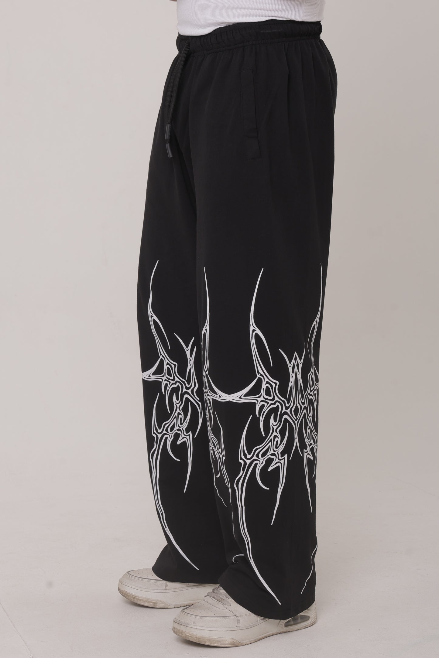 Arcane Spikes Unisex Straight Fit Baggy Bottoms